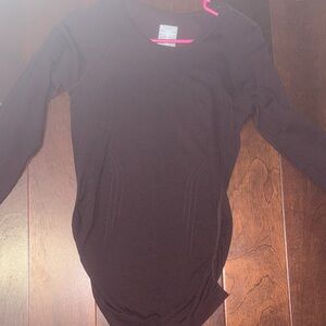 Athleta Burgundy Long Sleeve Top